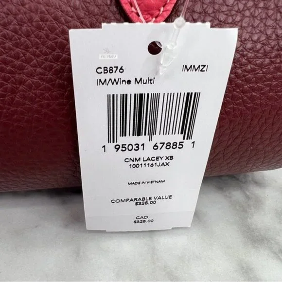 Coach Lacey Crossbody In Gold Wine Multi - Picture 10 of 12